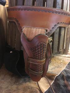 "The Cattleman" Western 6-Gun belt