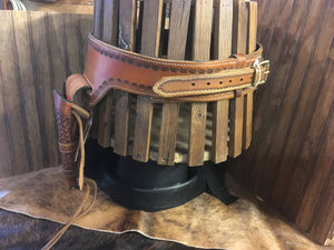 "The Cattleman" Western 6-Gun belt